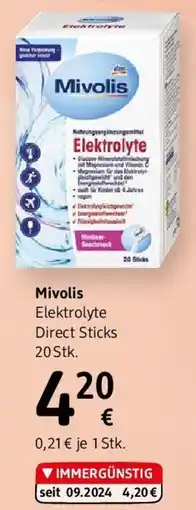dm Mivolis Elektrolyte Direct Sticks Angebot