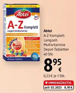 dm Abtei A-Z Komplett Langzeit Multivitamine Depotalle B Vitamine Tabletten Angebot