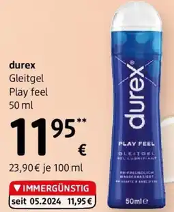 dm durex Gleitgel Play feel Angebot