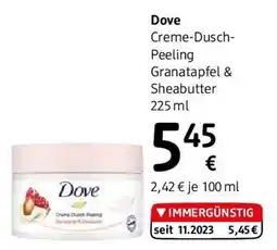 dm Dove Creme Dusch Peeling Granatapfel & Sheabutter Angebot