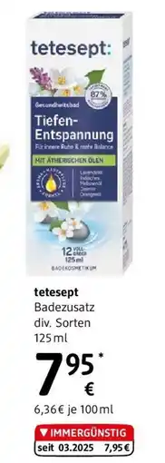 dm tetesept Badezusatz div. Sorten Angebot