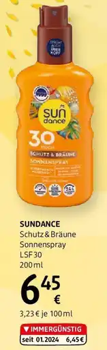 dm Sundance Schutz & Bräune Sonnenspray LSF 30 Angebot