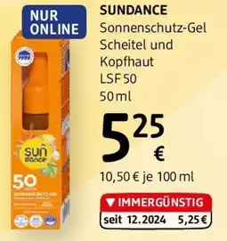 dm Sundance Sonnenschutz-Gel Scheitel und Kopfhaut LSF 50 Angebot
