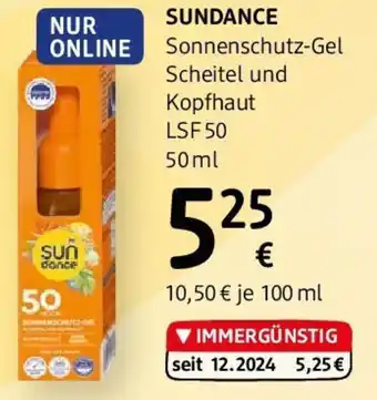 dm Sundance Sonnenschutz-Gel Scheitel und Kopfhaut LSF 50 Angebot