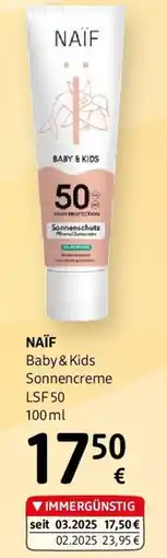 dm NAÏF Baby & Kids Sonnencreme LSF 50 Angebot