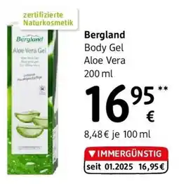 dm Bergland Aloe Vera Gel Angebot
