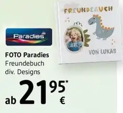 dm FOTO Paradies Freundebuch div. Designs Angebot