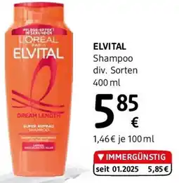 dm ELVITAL Shampoo div. Sorten Angebot