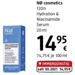 dm NØ cosmetics 120h Hydration & Niacinamide Serum Angebot