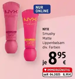 dm NYX Smushy Matte Lippenbalsam div. Farben Angebot