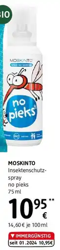 dm Moskinto Insektenschutz spray no pieks Angebot