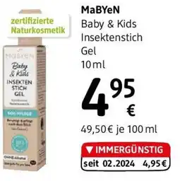 dm MaBYEN Baby & Kids Insektenstich Gel Angebot