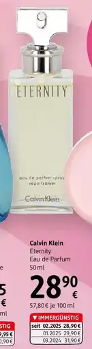 dm Calvin Klein Eternity Eau de Parfum Angebot