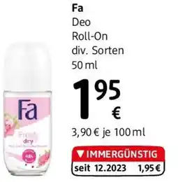 dm Fa Deo Roll-On div. Sorten Angebot