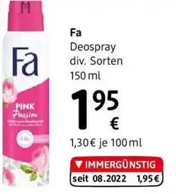 dm Fa Deospray div. Sorten Angebot