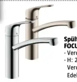 Bauhaus Hansgrohe Spültischarmatur Focus Angebot