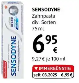 dm Sensodyne Zahnpasta div. Sorten Angebot