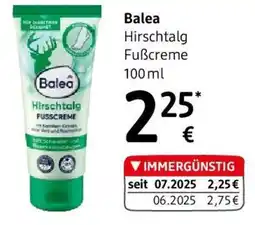 dm Balea Hirschtalg Fuẞcreme Angebot