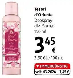 dm Tesori J'Oriente Deospray div. Sorten Angebot