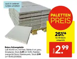 Hellweg Beton Gehwegplatte Angebot