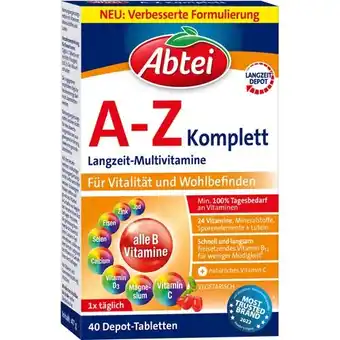 dm A-Z Komplett Langzeit-Multivitamine Depot-Tabletten dm Angebot