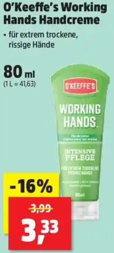 Thomas Philipps O'Keeffe's Working Hands Handcreme Angebot