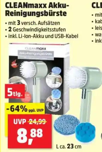 Thomas Philipps CLEANmaxx Akku Reinigungsbürste Angebot