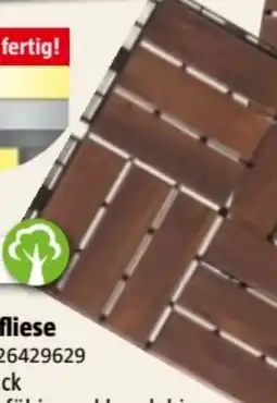 Bauhaus Klick-Holzfliese Akazie Angebot