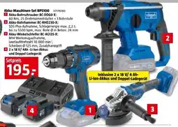 Bauhaus Scheppach Akku-Maschinen-Set BPS100 Angebot