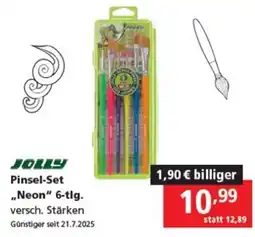 Pagro Diskont JOLLY Pinsel Set Neon" 6-tlg Angebot