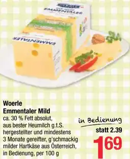 Maximarkt Woerle Emmentaler Mild Angebot