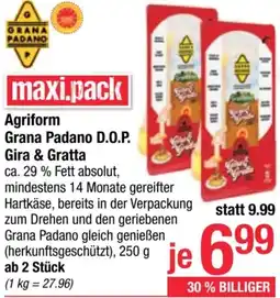 Maximarkt Agriform Grana Padano D.O.P. Gira & Gratta Angebot