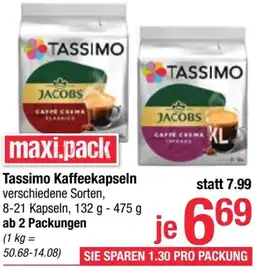 Maximarkt Tassimo Kaffeekapseln Angebot
