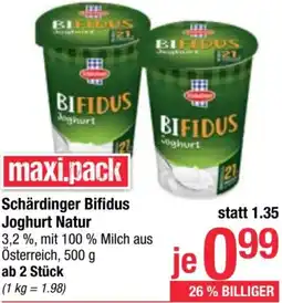 Maximarkt Sc Schärdinger Bifidus Joghurt Natur Angebot