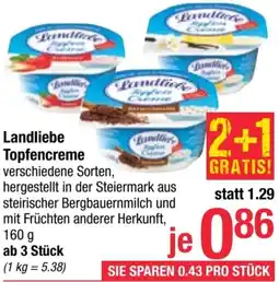 Maximarkt Landliebe Topfencreme Angebot