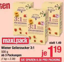 Maximarkt Wiener Gelierzucker 3:1 Angebot