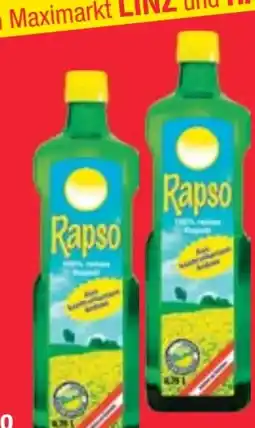 Maximarkt Rapso Reines Rapsöl Angebot