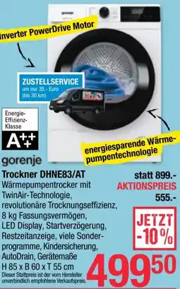 Maximarkt Gorenje Trockner Angebot