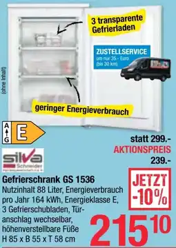Maximarkt Silva Gefrierschrank Angebot