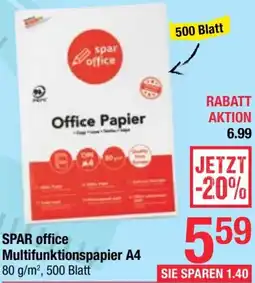Maximarkt SPAR office Multifunktionspapier A4 Angebot
