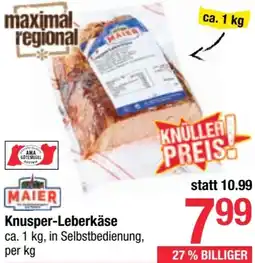 Maximarkt MAIER Knusper-Leberkäse Angebot