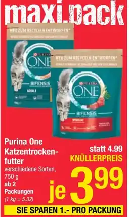 Maximarkt Purina One Katzentrocken- futter Angebot