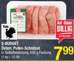 Maximarkt S-BUDGET Österr. Puten-Schnitzel Angebot
