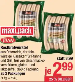Maximarkt Tann Rostbratwürstel Angebot