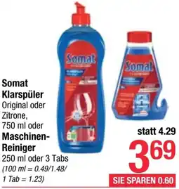 Maximarkt Somat Klarspüler oder Maschinen- Reiniger Angebot