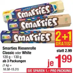 Maximarkt Smarties Riesenrolle Classic oder White Angebot