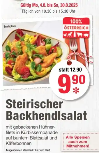 Maximarkt Steirischer Backhendlsalat Angebot