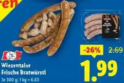 Lidl Wiesentaler Frische Bratwürstl Angebot