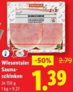 Lidl Wiesentaler Sauna- schinken Angebot