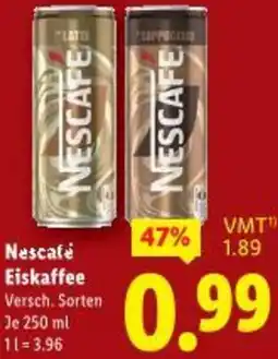 Lidl Nescafe Eiskaffee Angebot